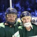 Matteo Liver e Christian Lardi posano per la stampa