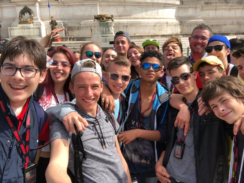 Selfie all'Altare della Patria
