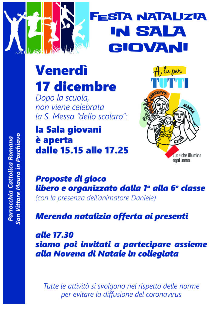 Festa natalizia in sala giovani 2021