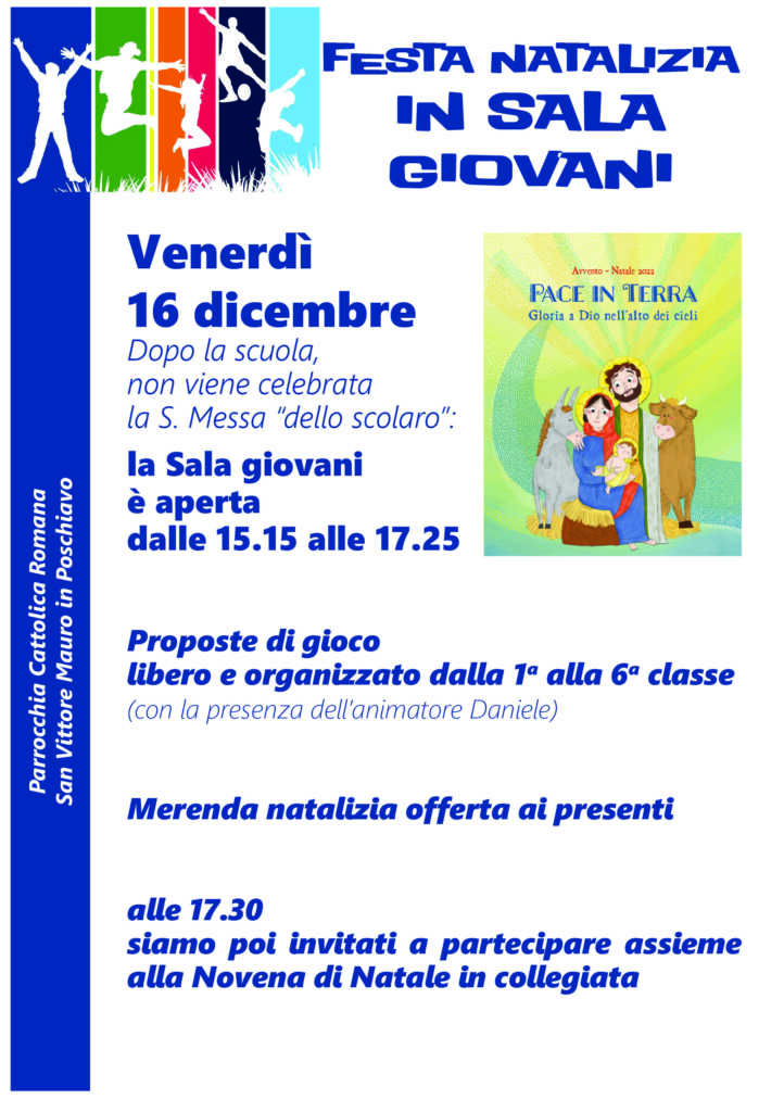 Festa natalizia 2022 in sala giovani